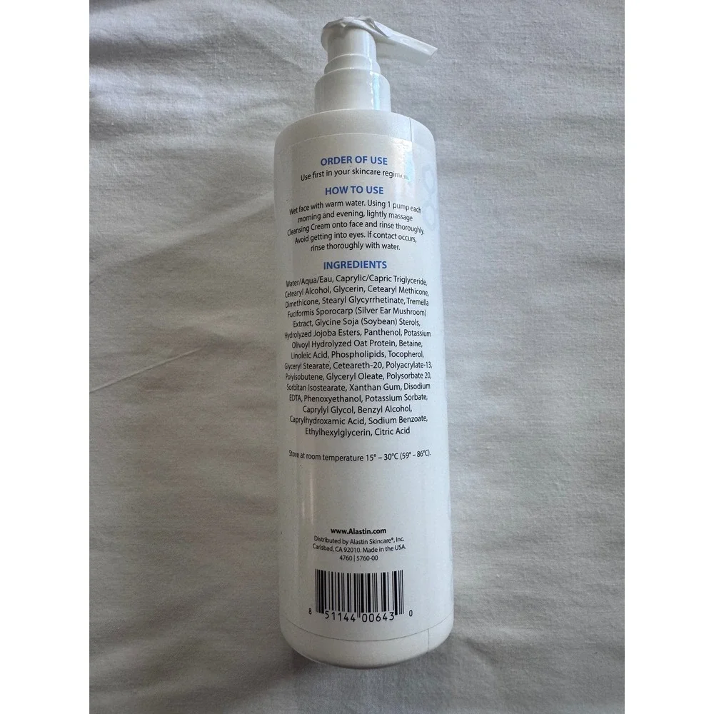 Alastin Skincare Ultra Calm Cleansing Cream‎ 12oz Sensitive Skin Face Wash New